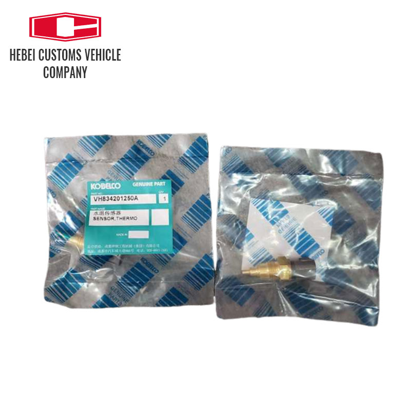 Water Temperature Sensor J05E Diesel Engine VH834201250A Automotive Connector for SK200-8 SK210-8 SK330-8 Excavator Spare Parts