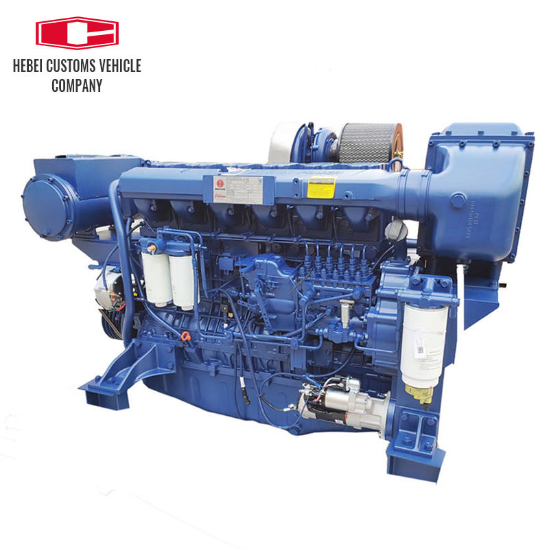 WD12C300-15 Marine Diesel Engine Water Cooled Engineering Machinery Marine Diesel Engine For Industrial Water Pump Boats