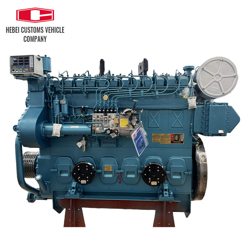 For Weichai CW6200ZC Water Cooled 450 Kw /750 rpm Marine diesel Engine For Boats Water Cooling Turbocharged Aftercooling