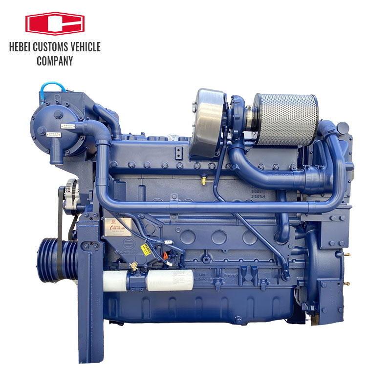 WD12 Series 6 Cylinder 4 Stroke Marine Boat Diesel Engine With Advance Gearbox Electric Start for Boat Water Cooled Marine Diesel Engine Exporter