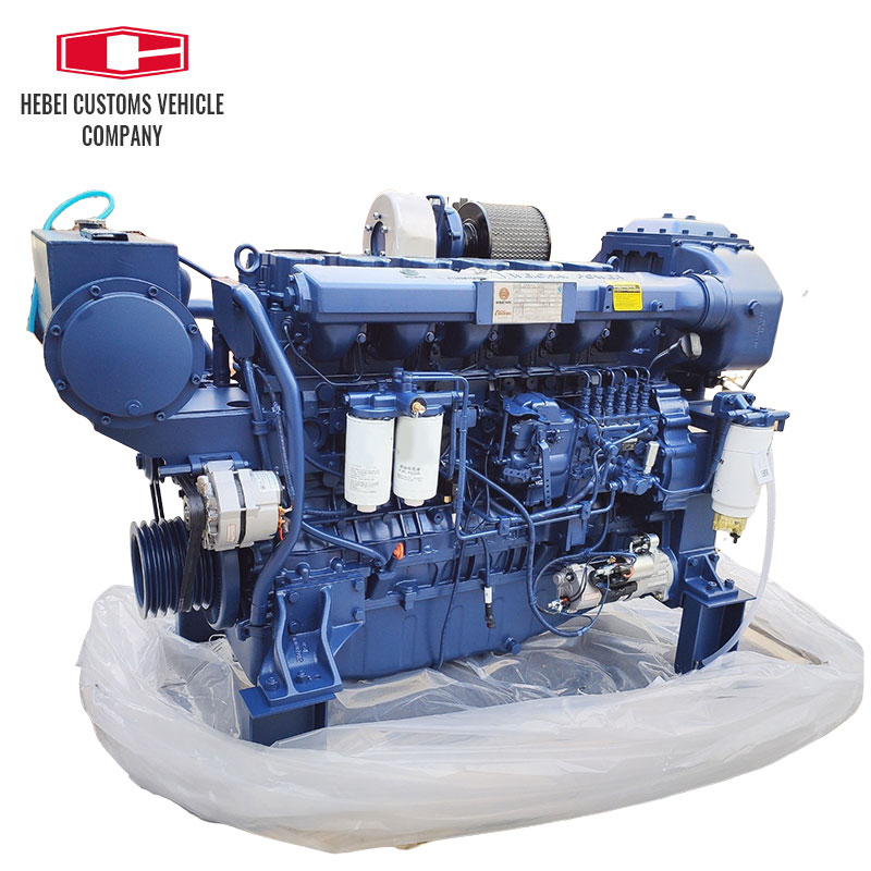 WP12C350-15 Air Cooled Outboard Motor WP12C450-21 Marine Diesel Engine 6 Cylinders Weichai WP12
