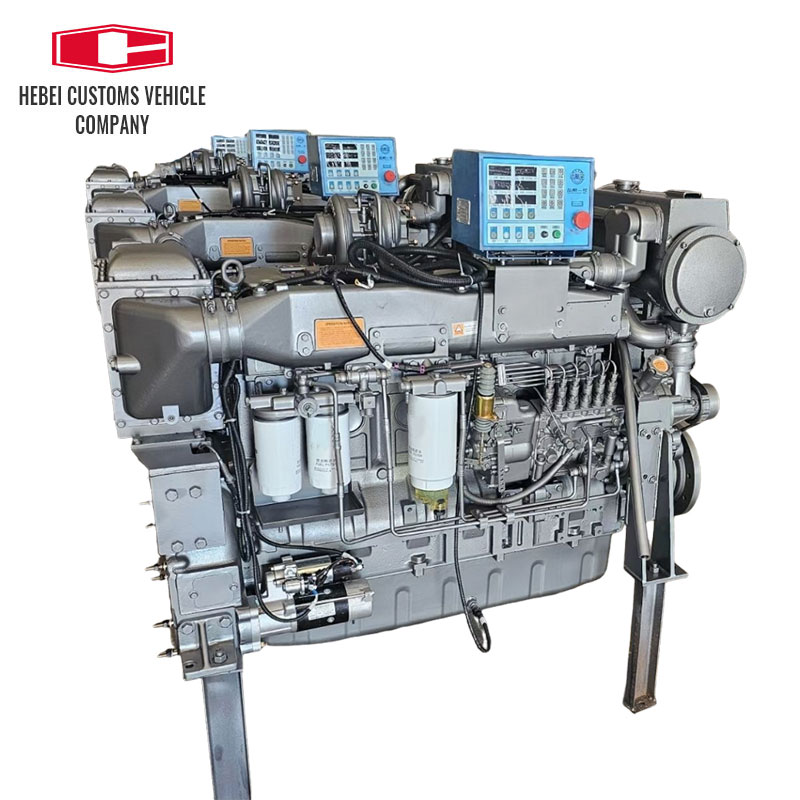 WD12C350-18 Marine Diesel Engine 6 Cylinders Water Cooled Engineering Machinery Marine Diesel Engine For Industrial Water Pump Boats