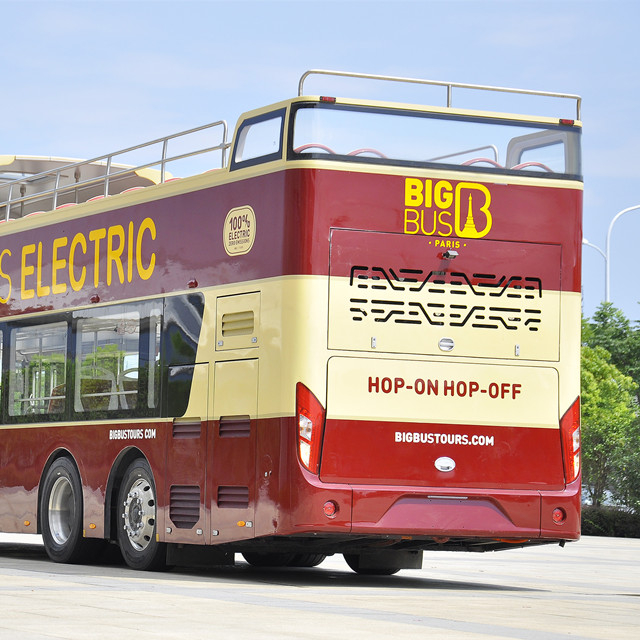 Large DDB 350KWH EV Bus 12m Bus