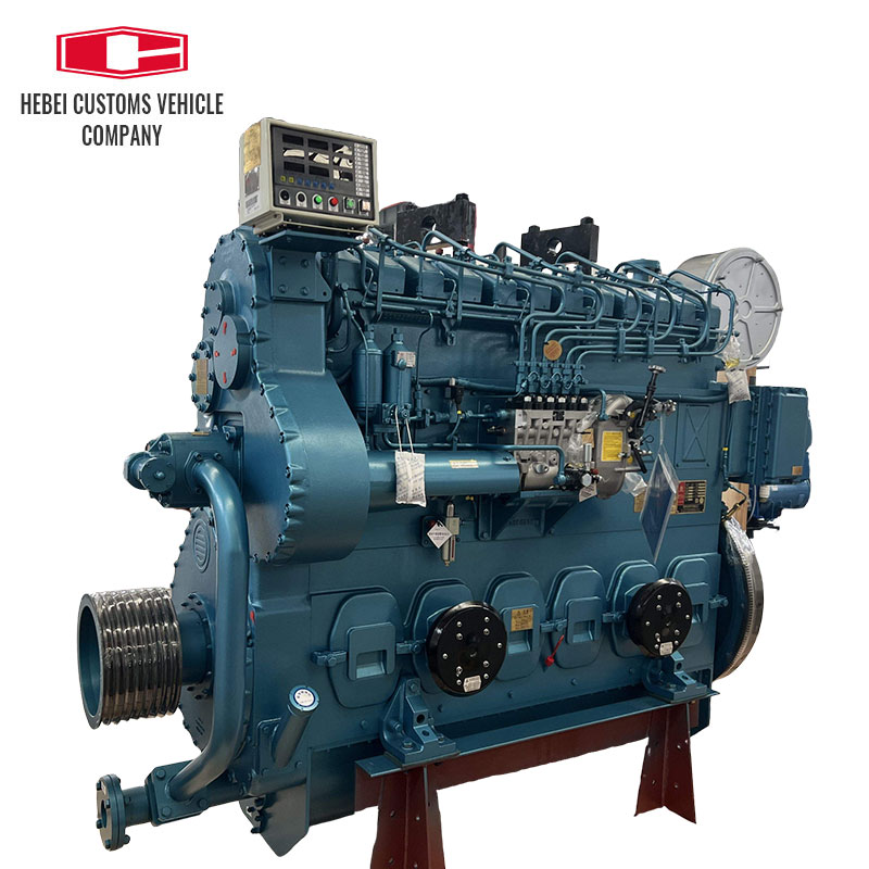For Weichai CW6200ZC Water Cooled 450 Kw /750 rpm Marine diesel Engine For Boats Water Cooling Turbocharged Aftercooling