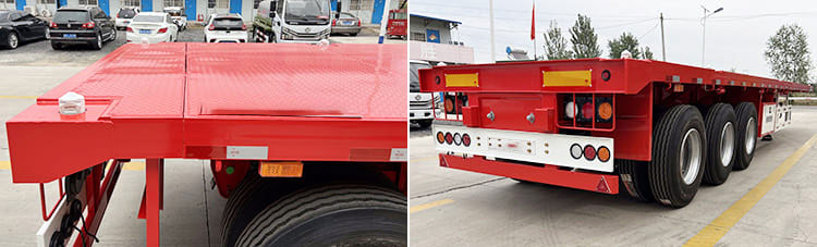Flatbed Dump Semi-trailer for reducing transportation costs