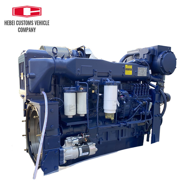 WD12 Series 6 Cylinder 4 Stroke Marine Boat Diesel Engine With Advance Gearbox Electric Start for Boat Water Cooled Marine Diesel Engine Exporter