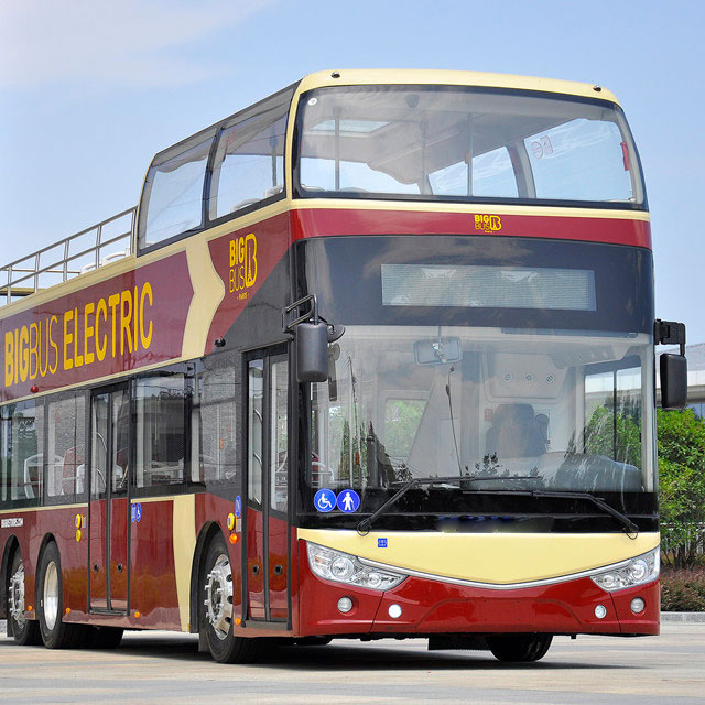 Large DDB 350KWH EV Bus 12m Bus
