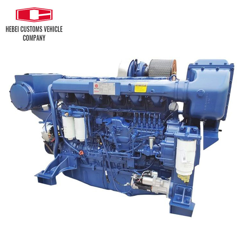  Marine Boat Diesel Engine WP12C400-18 6 Cylinders Water Cooled Engineering Water Cooled Diesel Engine for Fishing Boat