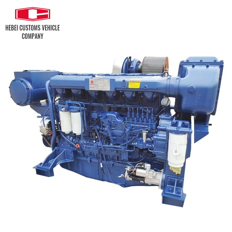 Marine Boat Diesel Engine WP12C400-18 6 Cylinders Water Cooled Engineering Water Cooled Diesel Engine for Fishing Boat