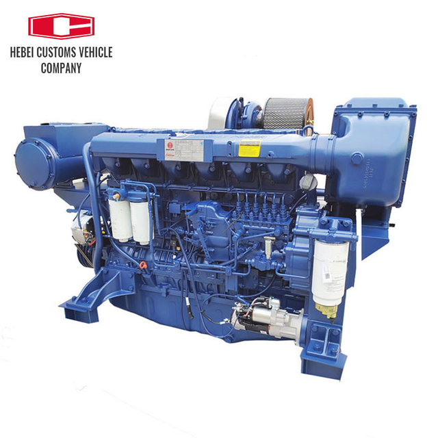 Marine Diesel Engine 6 Cylinders Water Cooled Engineering WD12C400-21 Machinery Marine Diesel Engine For Industrial Water Pump Boats