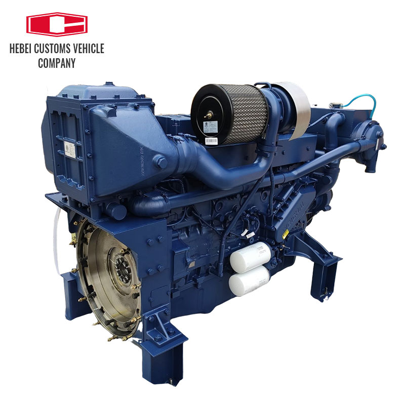 WP12C350-15 Air Cooled Outboard Motor WP12C450-21 Marine Diesel Engine 6 Cylinders Weichai WP12