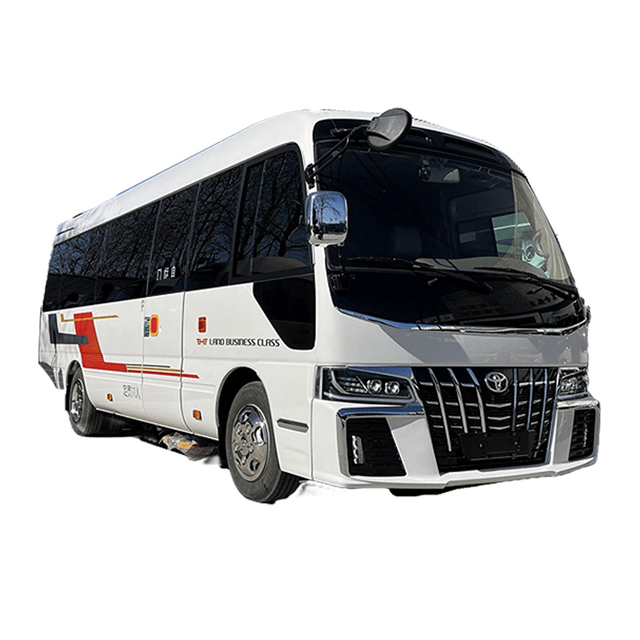 12 seats Toyota Coaster Luxury Modified White Appearance Commercial Version