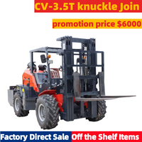 CV-3.5T Knuckle Joint Four-wheel Drive Multi-purpose Off-road Forklift