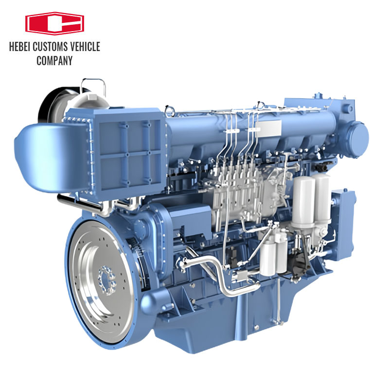 Weichai WP6C156-21 Marine Boat Diesel Engine With Advance Gearbox for Boat Turbocharged Aftercooling water Pump