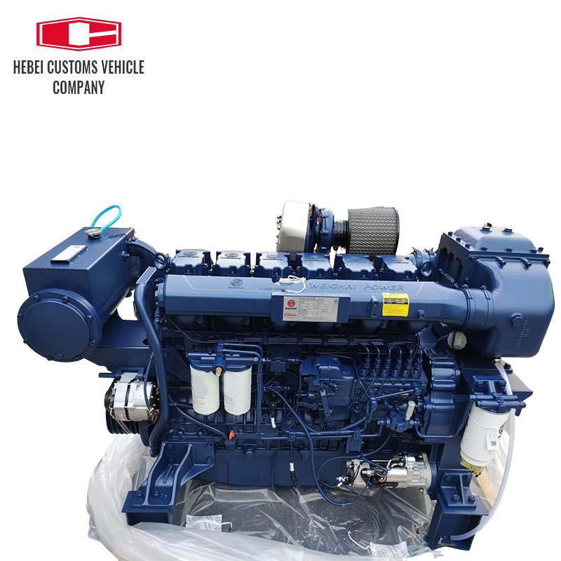 WP12C350-15 Air Cooled Outboard Motor WP12C450-21 Marine Diesel Engine 6 Cylinders Weichai WP12