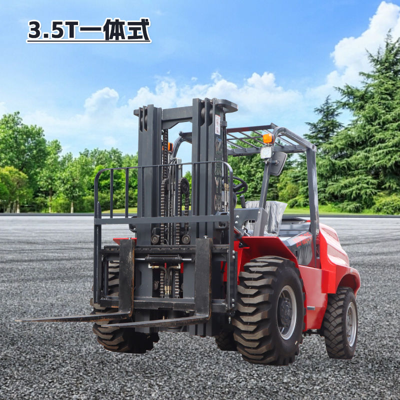 CV-3.5T Int Rugged Terrain Off-road Forklift with Cab