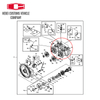 Hydraulic Pump parts 9260885 Gear Pump Pilot Pump Assembly for Hitachi HPV145 6HK1 ZX330 gear pump Excavator Pump Parts