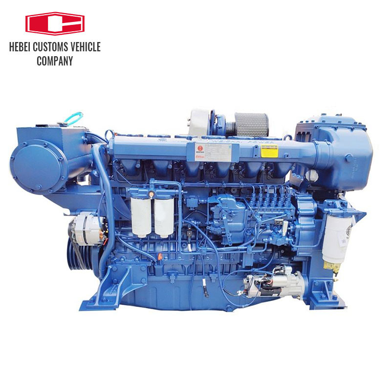 WP12C350-15 Air Cooled Outboard Motor WP12C450-21 Marine Diesel Engine 6 Cylinders Weichai WP12