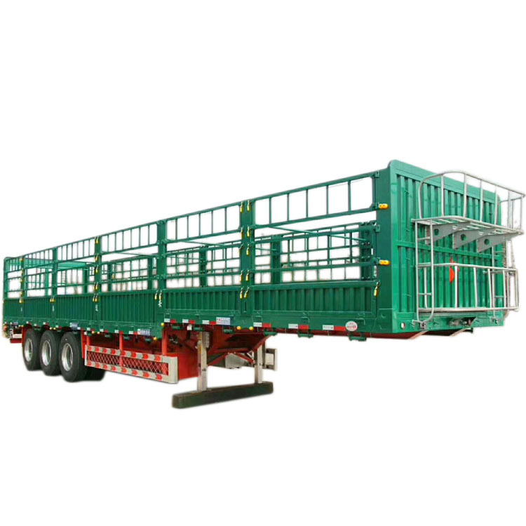 Tri Axles Fence Cargo Semi Trailer Truck/Fencing trailer