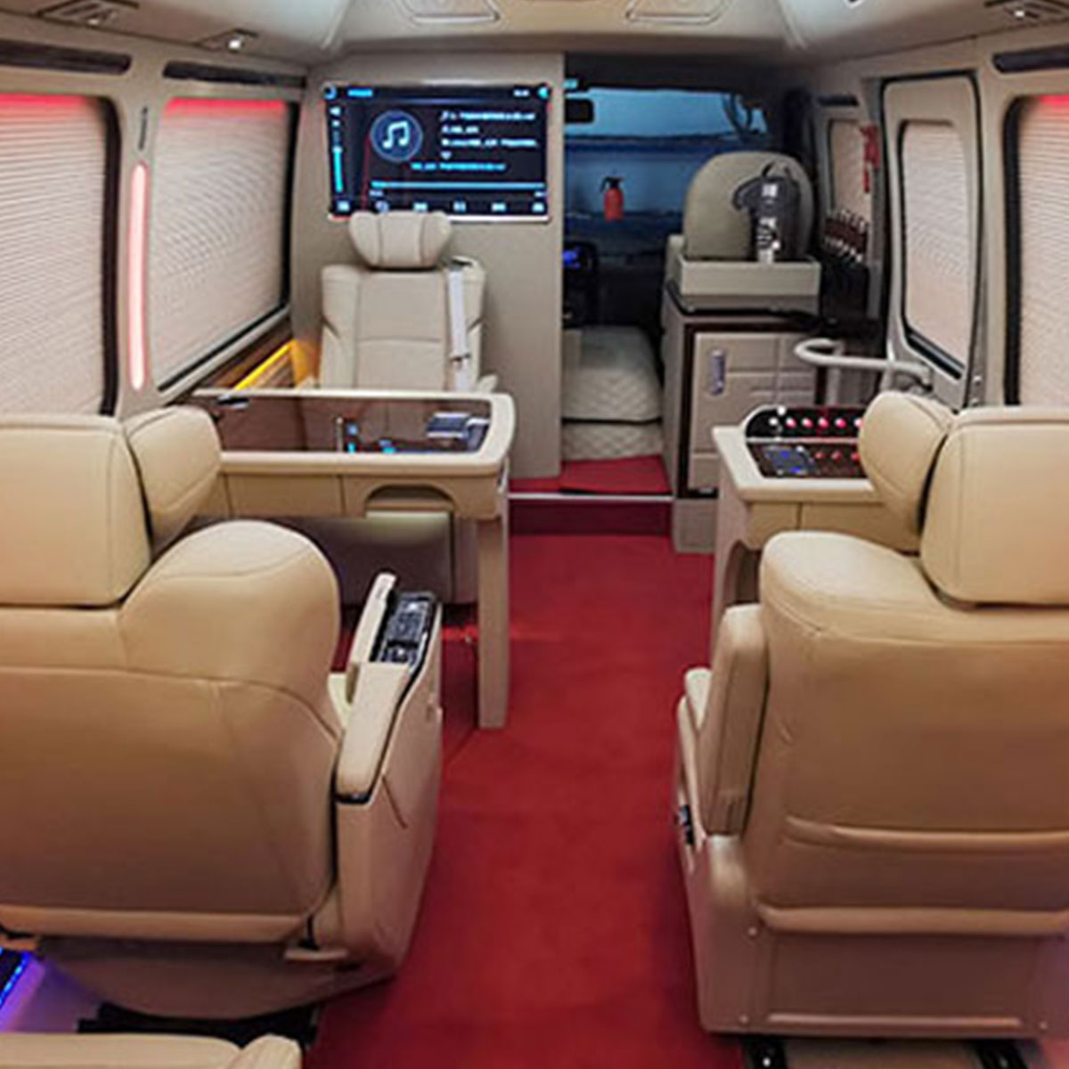 13 Seats Coaster Luxury Version with Entertainment Facilities