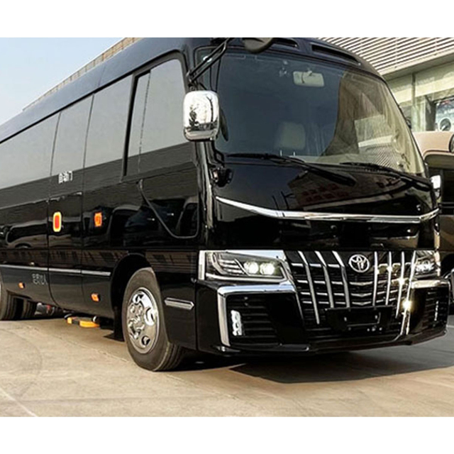 12 Seats High-security Toyota Coaster Black Appearance Model