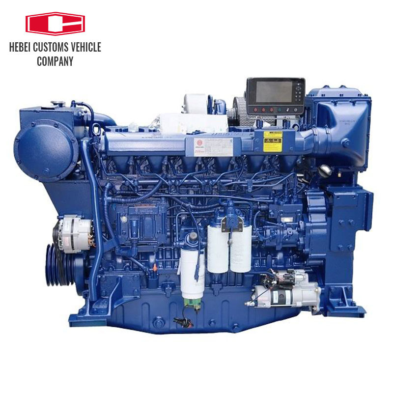 WP13C500-21 500hp 2100rpm Air Cooled Outboard Motor WP13C500-18E121 Marine Diesel Engine 6 Cylinders Weichai WP12