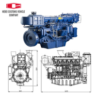Marine Diesel Engine 6 Cylinders Water Cooled Engineering WD618.C-11 Machinery Marine Diesel Engine For Industrial Water Pump Boats