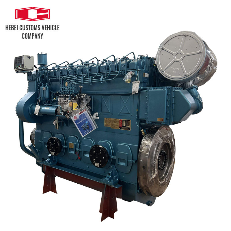 For Weichai CW6200ZC Water Cooled 450 Kw /750 rpm Marine diesel Engine For Boats Water Cooling Turbocharged Aftercooling